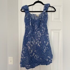 Ocean Drive Blue Floral Mini Dress